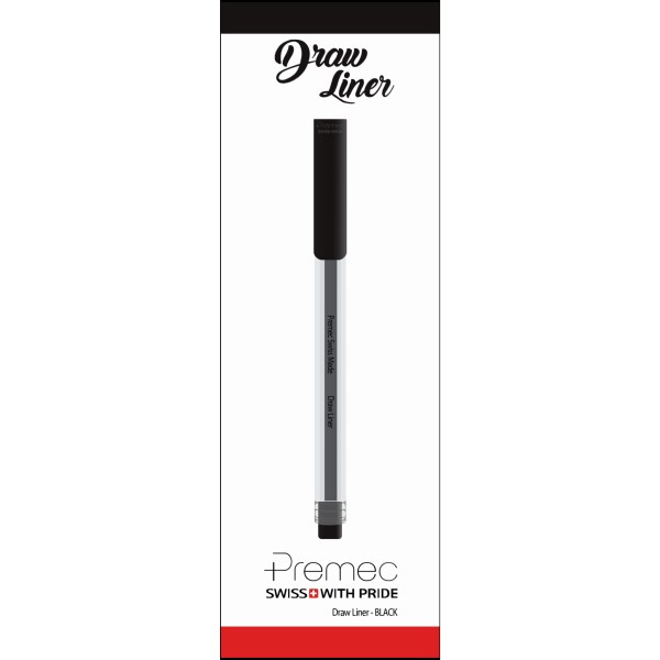 ماژیک خوشنویسی پریمک مدل Draw Liner رنگ مشکی سری قابل انعطاف