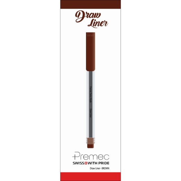 ماژیک خوشنویسی پریمک مدل Draw Liner رنگ قهوه ای سری قابل انعطاف