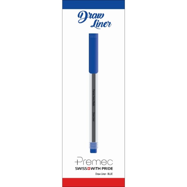 ماژیک خوشنویسی پریمک مدل Draw Liner رنگ آبی سری قابل انعطاف