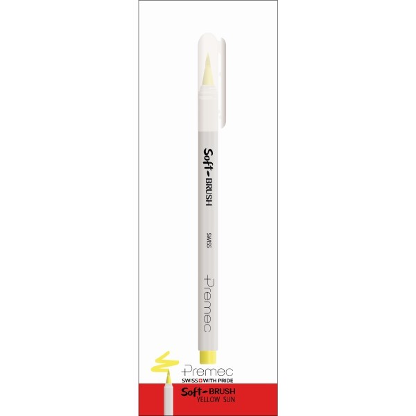ماژیک پریمک مدل Soft BRUSH رنگ زرد سری براش