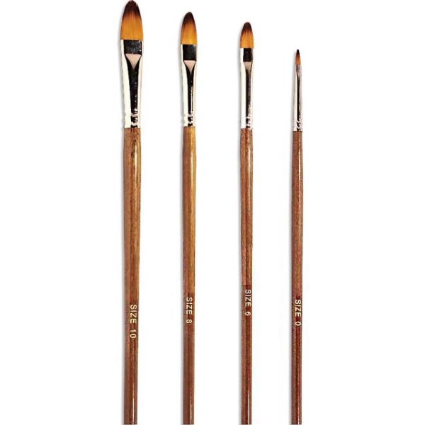 قلم مو زبان گربه ای 2124 رز آرت مجموعه 4 عددی 0-6-8-10