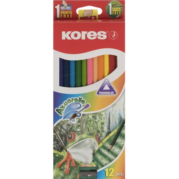 مداد آبرنگی 12 رنگ Akuarelle کورس